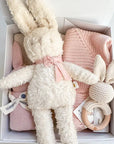 Pink Velvet Bow Bunny