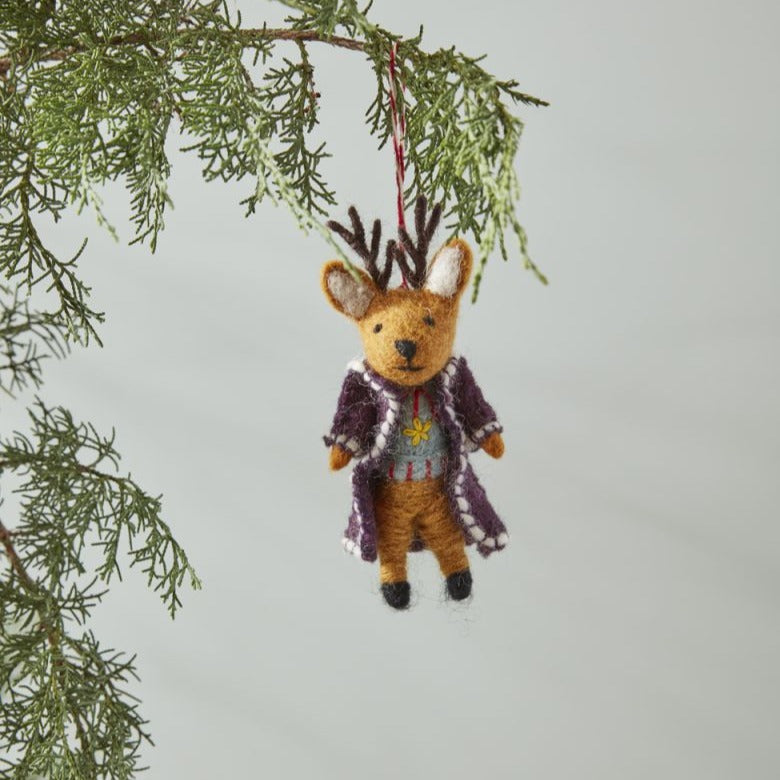 Dapper Don Reindeer Ornament