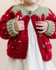 Strawberry Cotton Cardigan