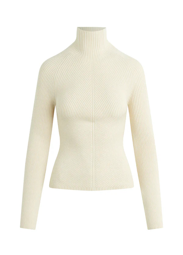 Palmer Turtleneck Sweater - Milk