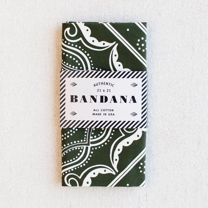 Western Bandana - Olive