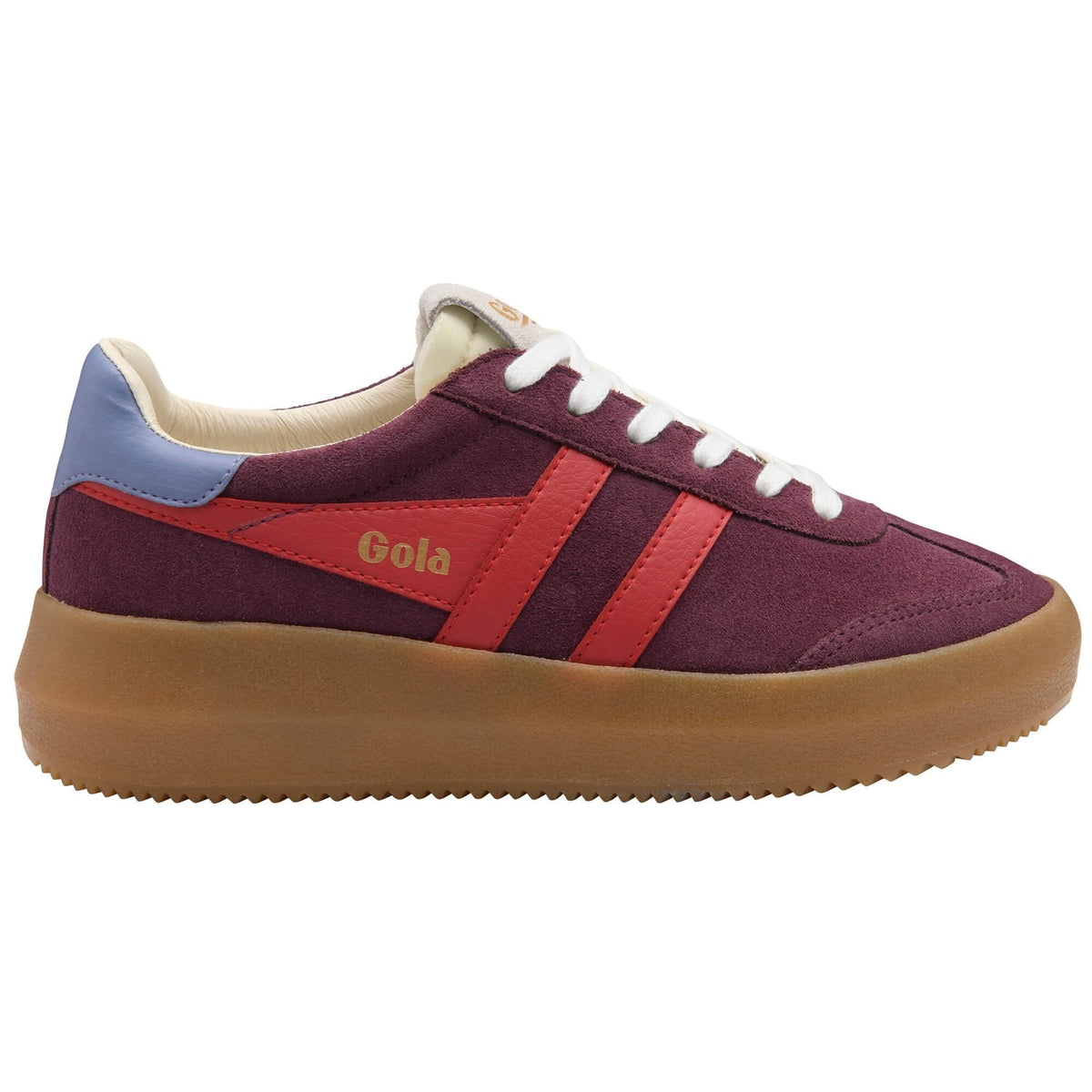 Athena Sneaker - Wine, Red &amp; Lavender