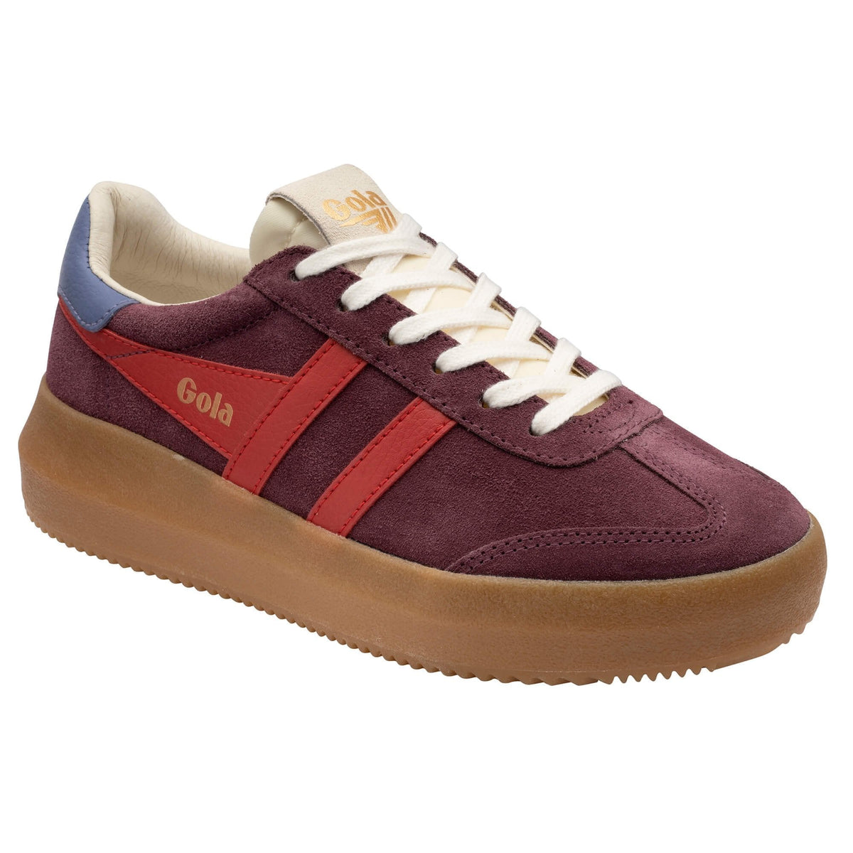 Athena Sneaker - Wine, Red &amp; Lavender
