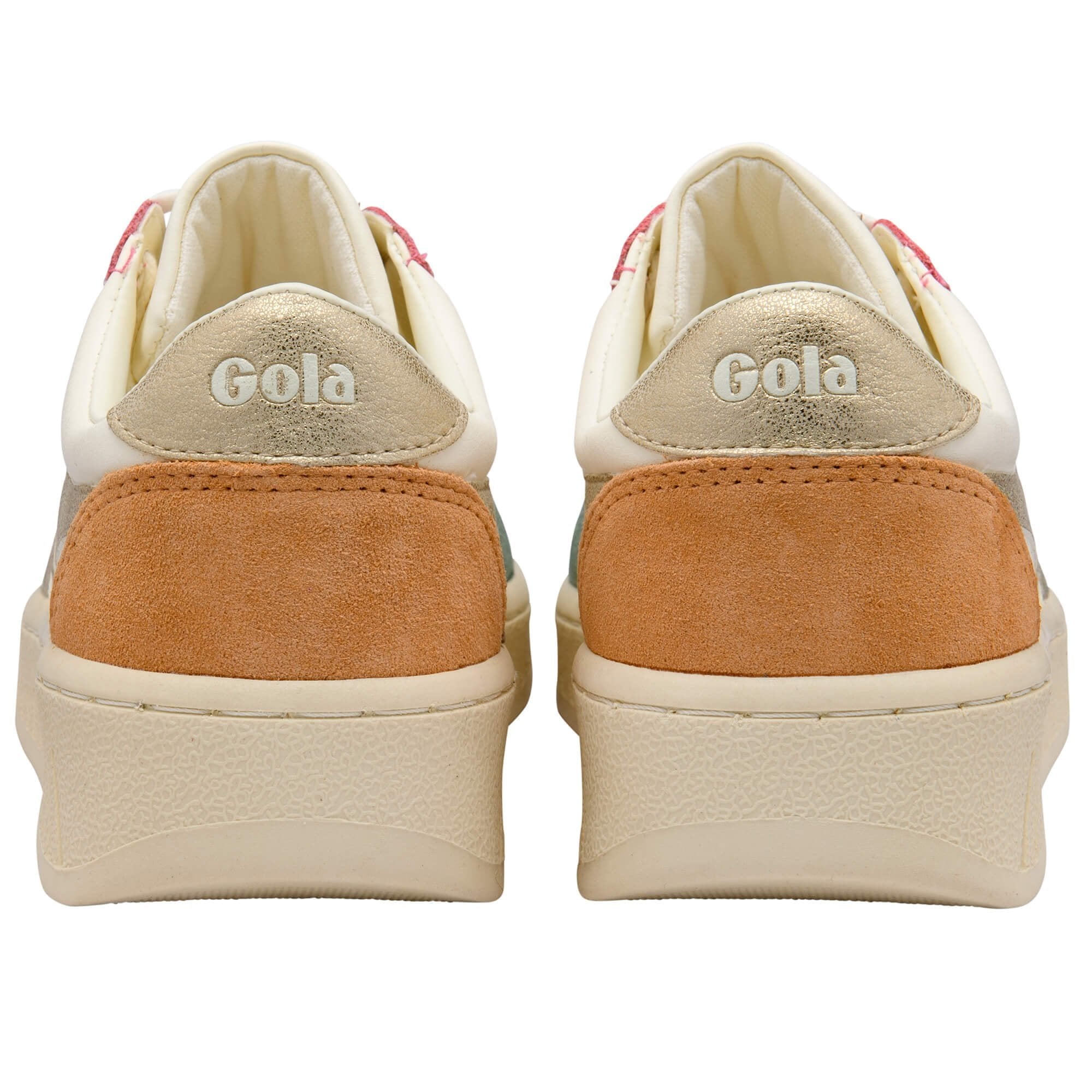 Gola Grandslam Off White, Green Mist, Gold &amp; Salmon