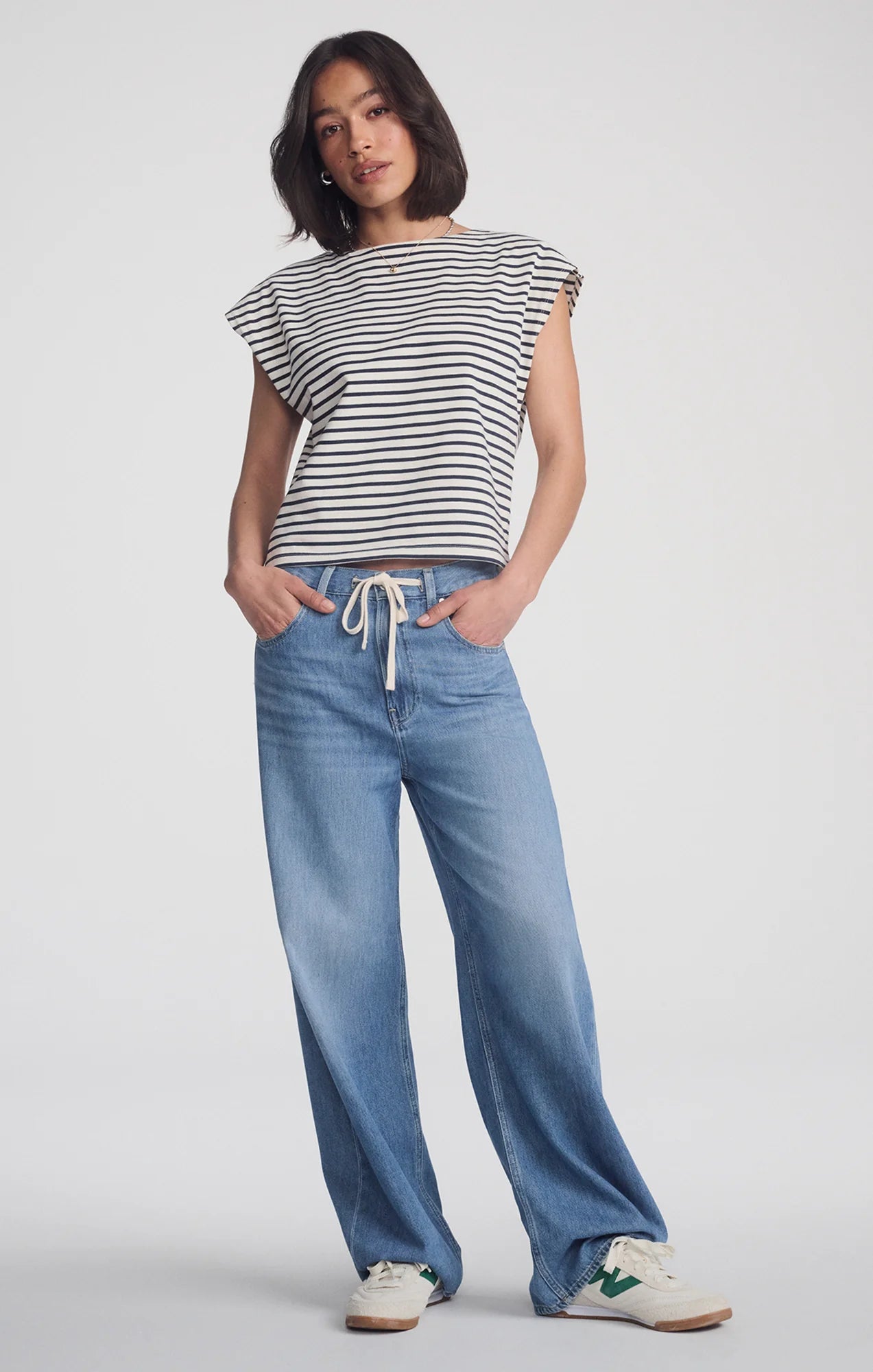 Nella Wide Leg Jean - Light Blue Well Blue