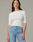 Half Sleeve Baby Tee - White