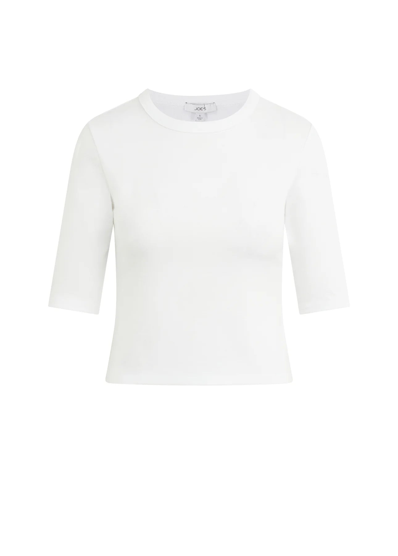 Half Sleeve Baby Tee - White
