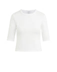 Half Sleeve Baby Tee - White