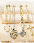 Kristal Life in Balance Cross Charm