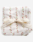 Layette Hooded Towel - Strawberry