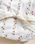 Layette Hooded Towel - Strawberry