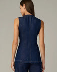 Seamed Denim Tunic