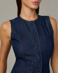 Seamed Denim Tunic