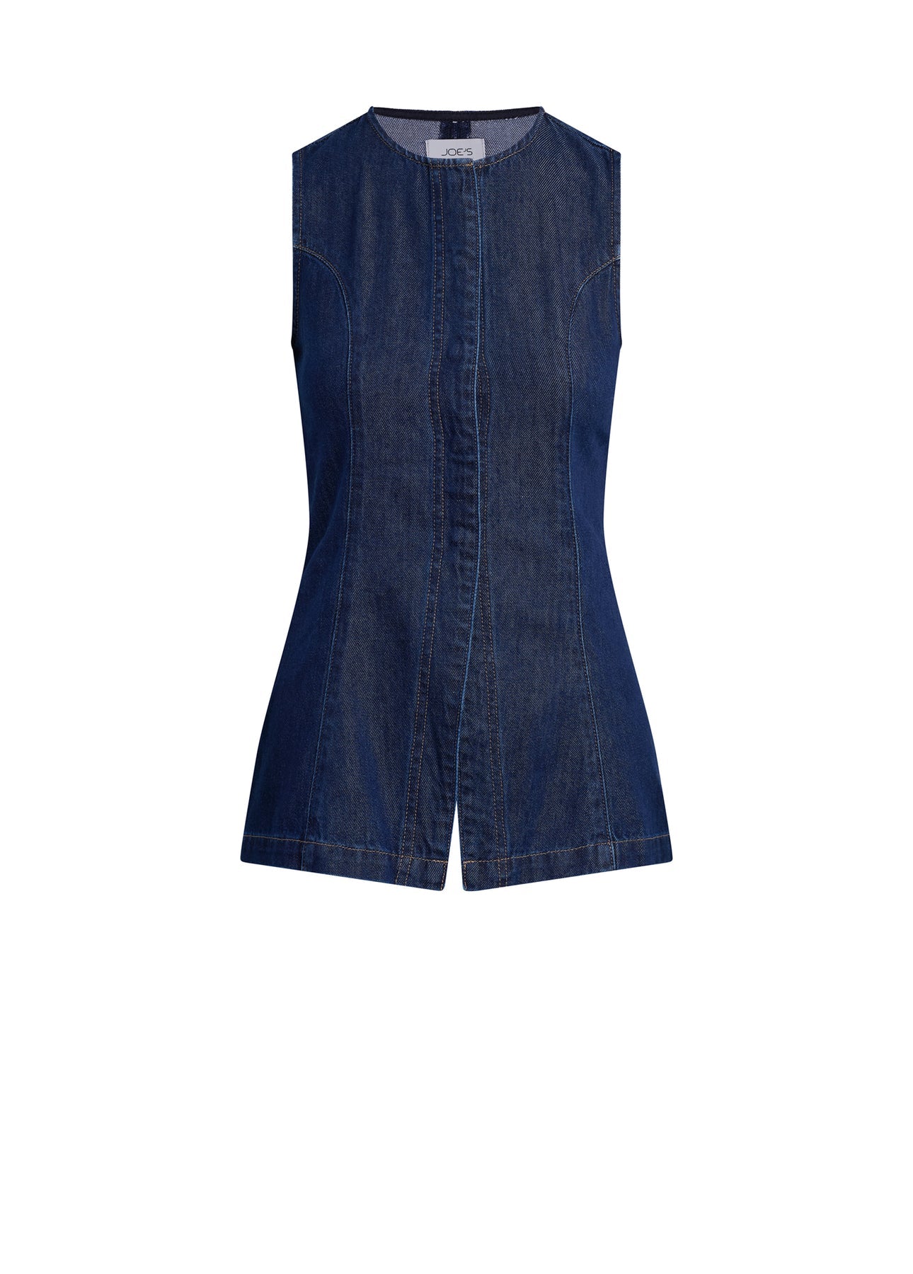 Seamed Denim Tunic