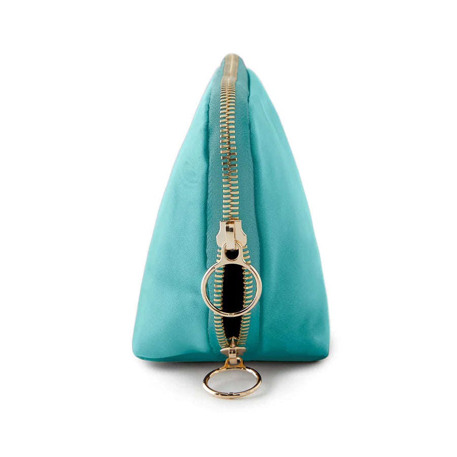 Kusshi Everyday Makeup Bag - Seafoam Green &amp; Orange