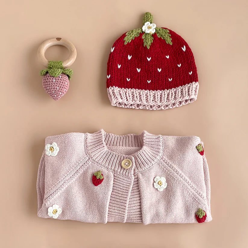 Strawberry Baby Cardigan