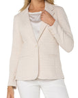 Fitted Blazer - Boucle Knit