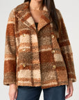 Double Breasted Peacoat - Nutmeg