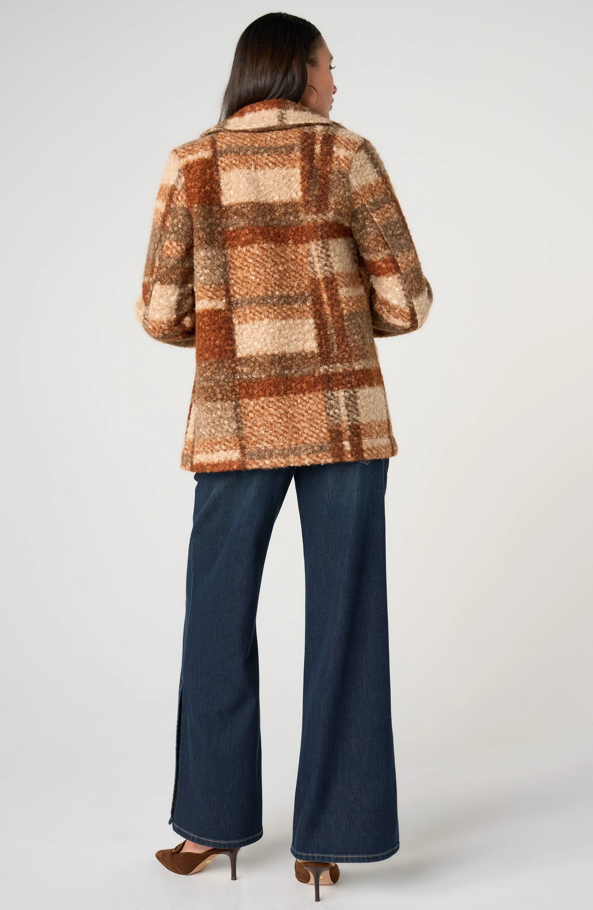 Double Breasted Peacoat - Nutmeg