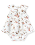 Ruffle Collar Onesie - Picnic