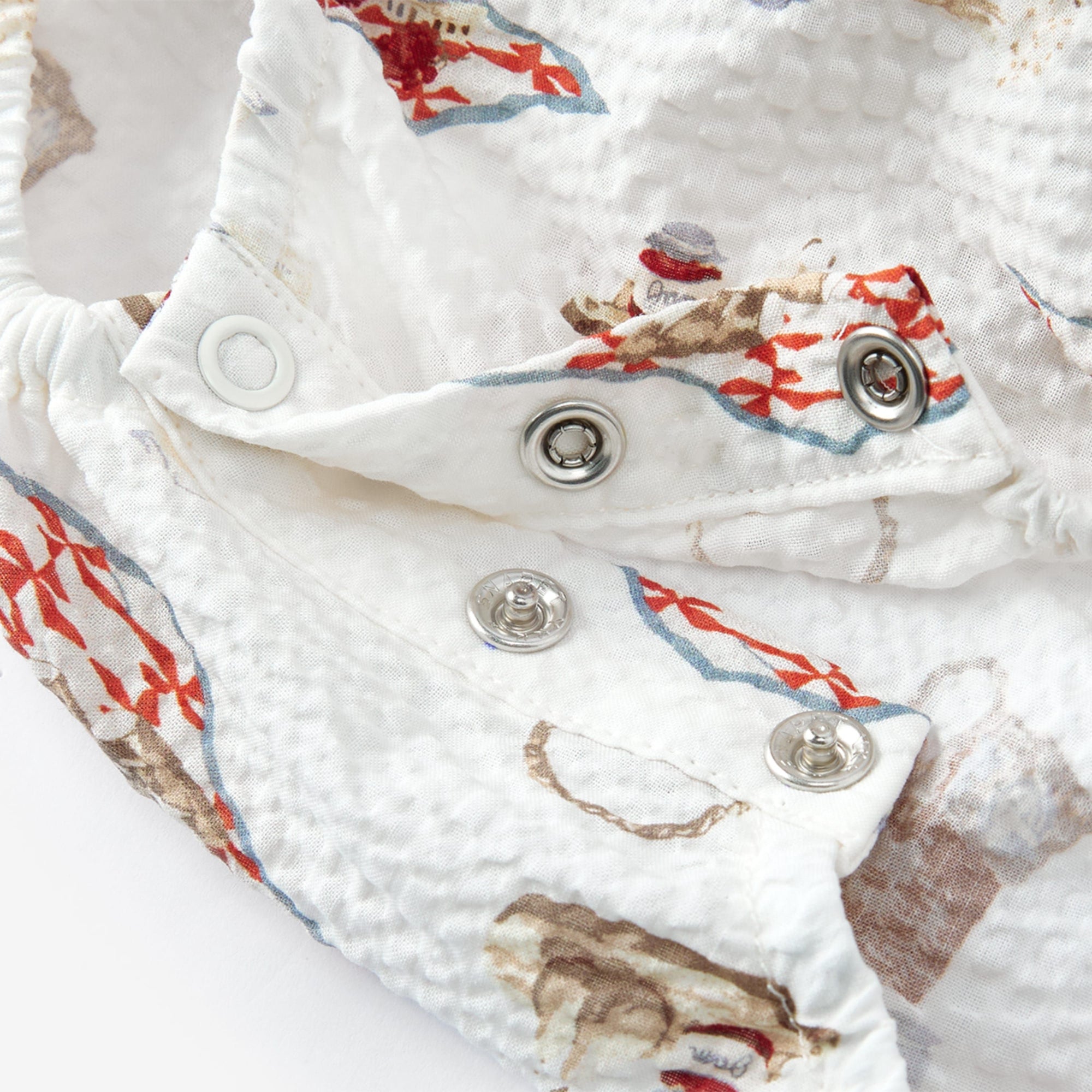 Ruffle Collar Onesie - Picnic