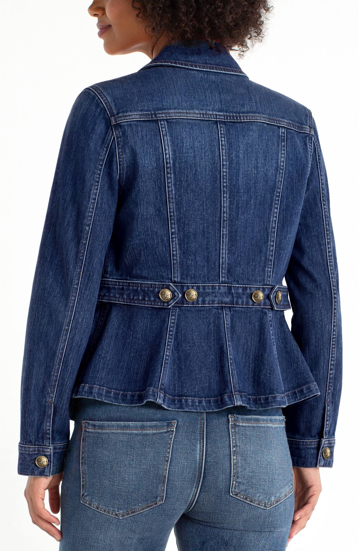 Peplum Denim Jacket - Strasbourg