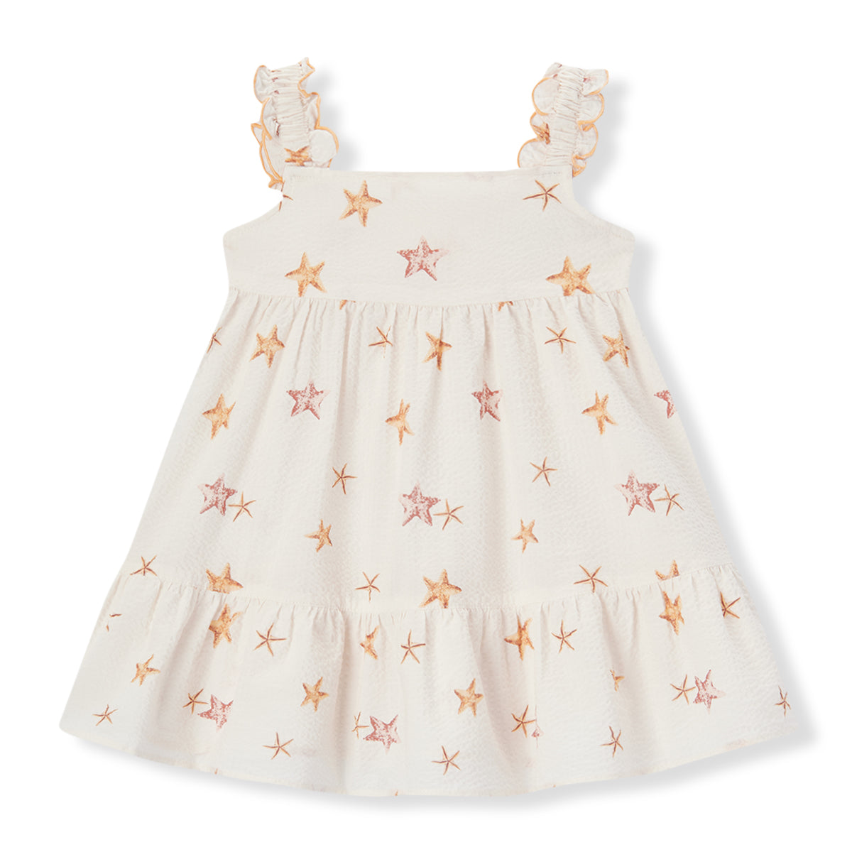 Ruffle Tier Dress - Starfish Dreams