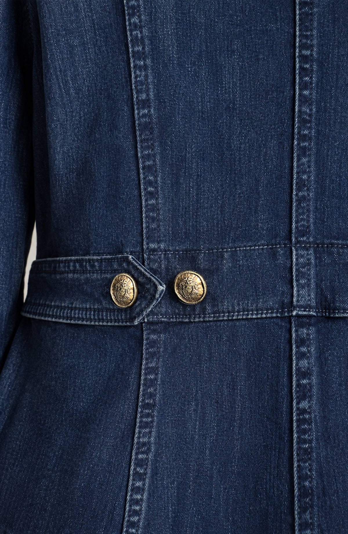 Peplum Denim Jacket - Strasbourg