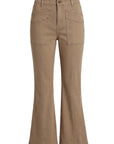High Rise Flare Pants - Oak Brown