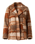 Double Breasted Peacoat - Nutmeg
