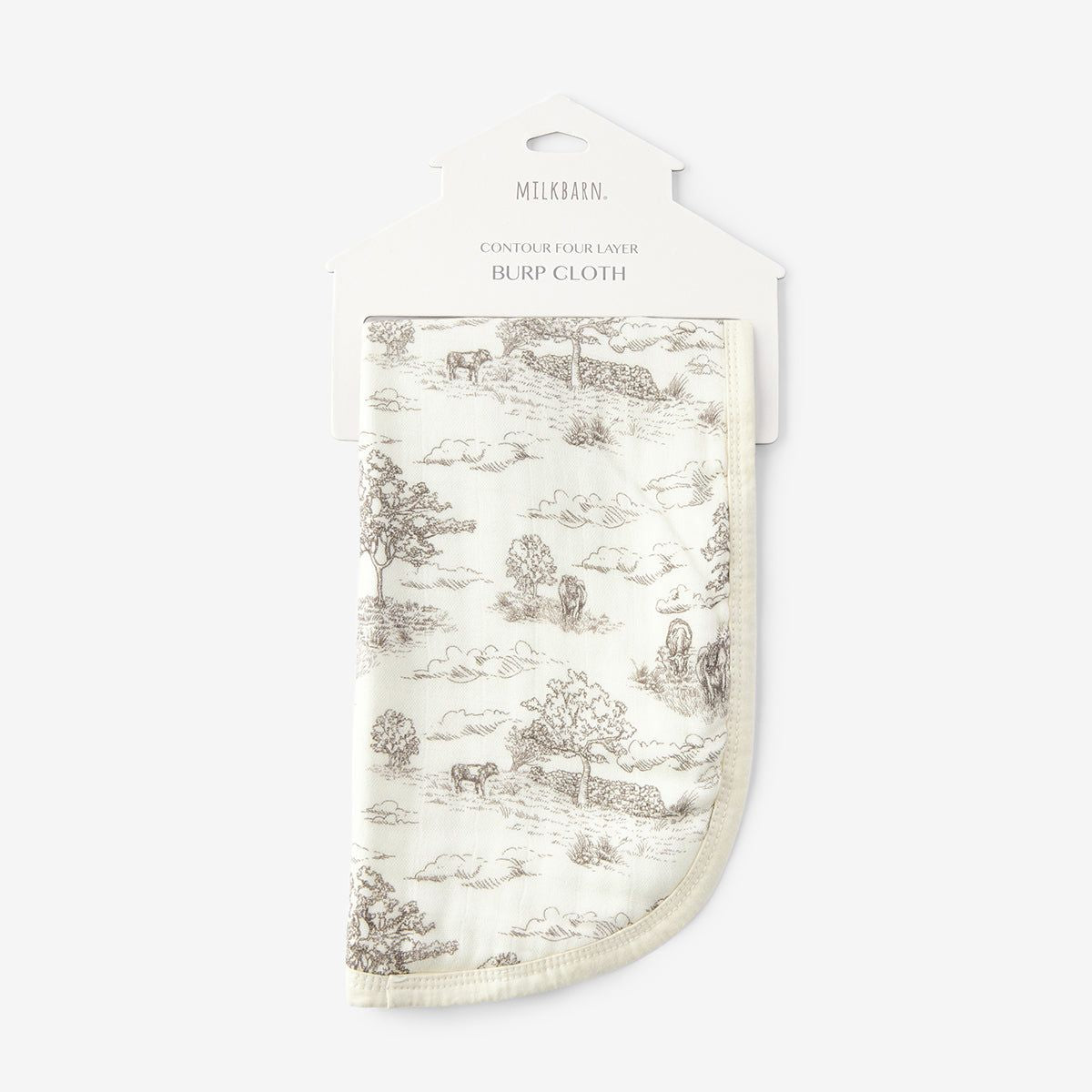 Contour Burp Cloth - Country Toile
