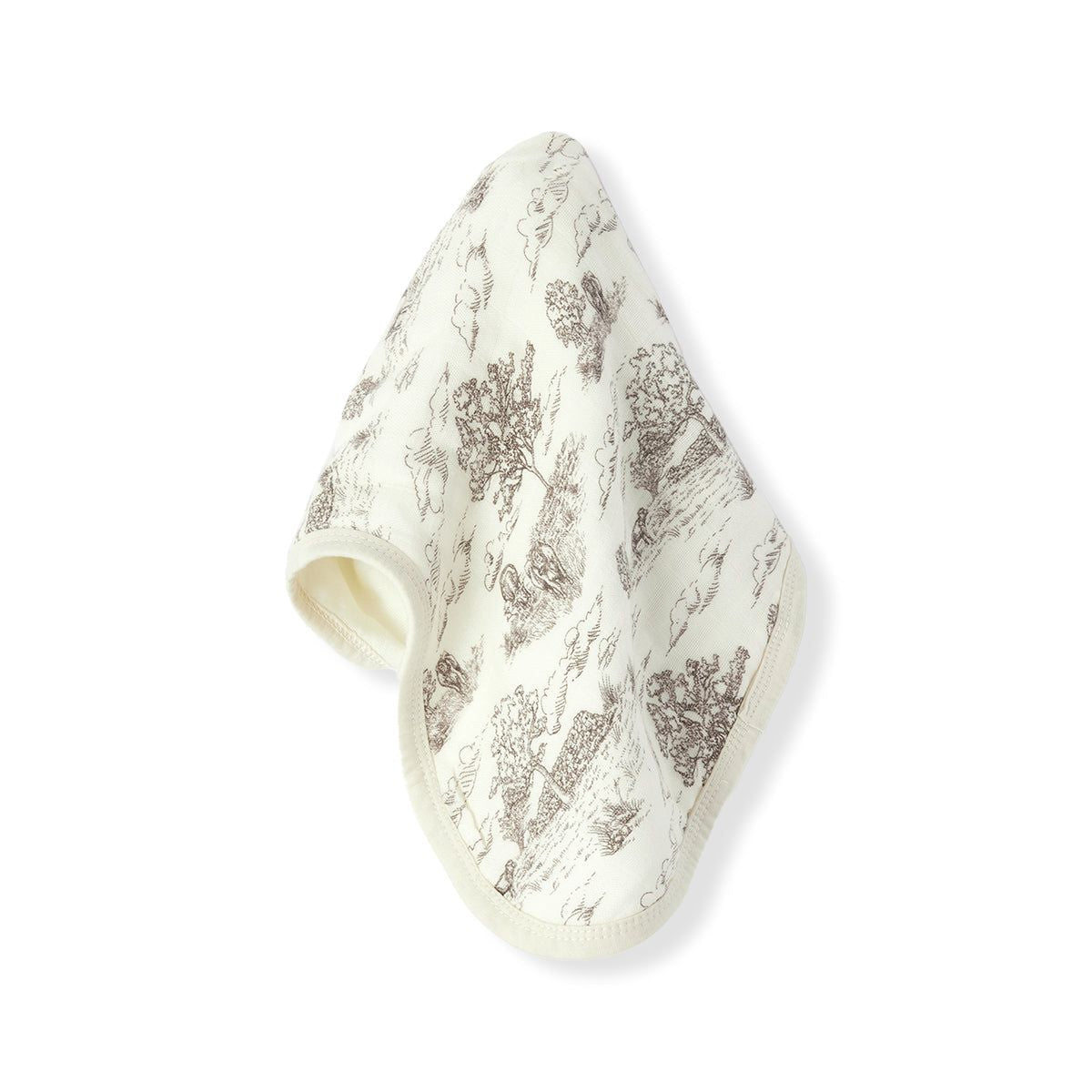 Contour Burp Cloth - Country Toile