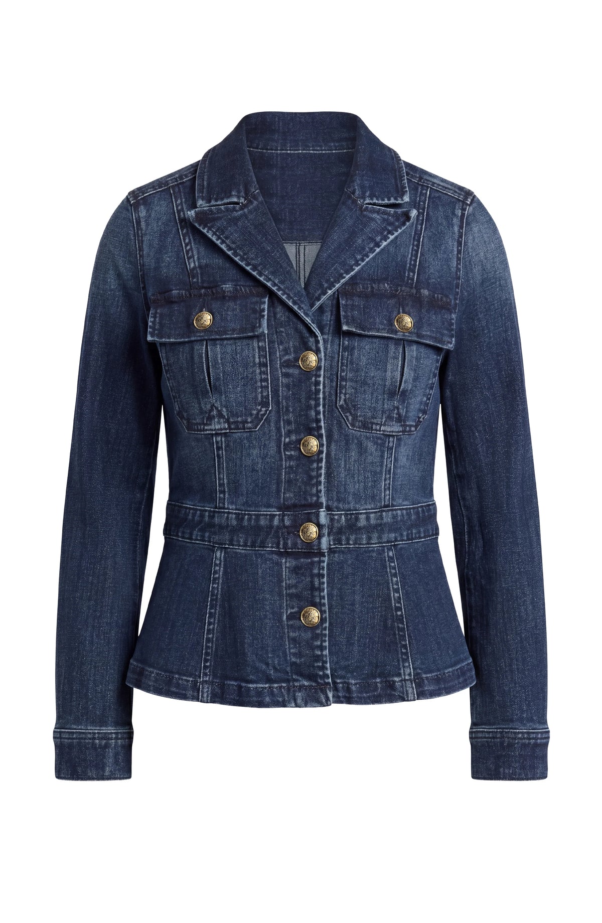 Peplum Denim Jacket - Strasbourg