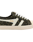 Gola Plimsoll - Leopard, Khaki & Off White