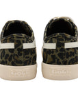 Gola Plimsoll - Leopard, Khaki & Off White