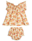 Vintage Floral Dress & Bloomer Set