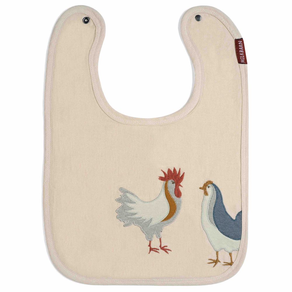 Chicken Applique Bib