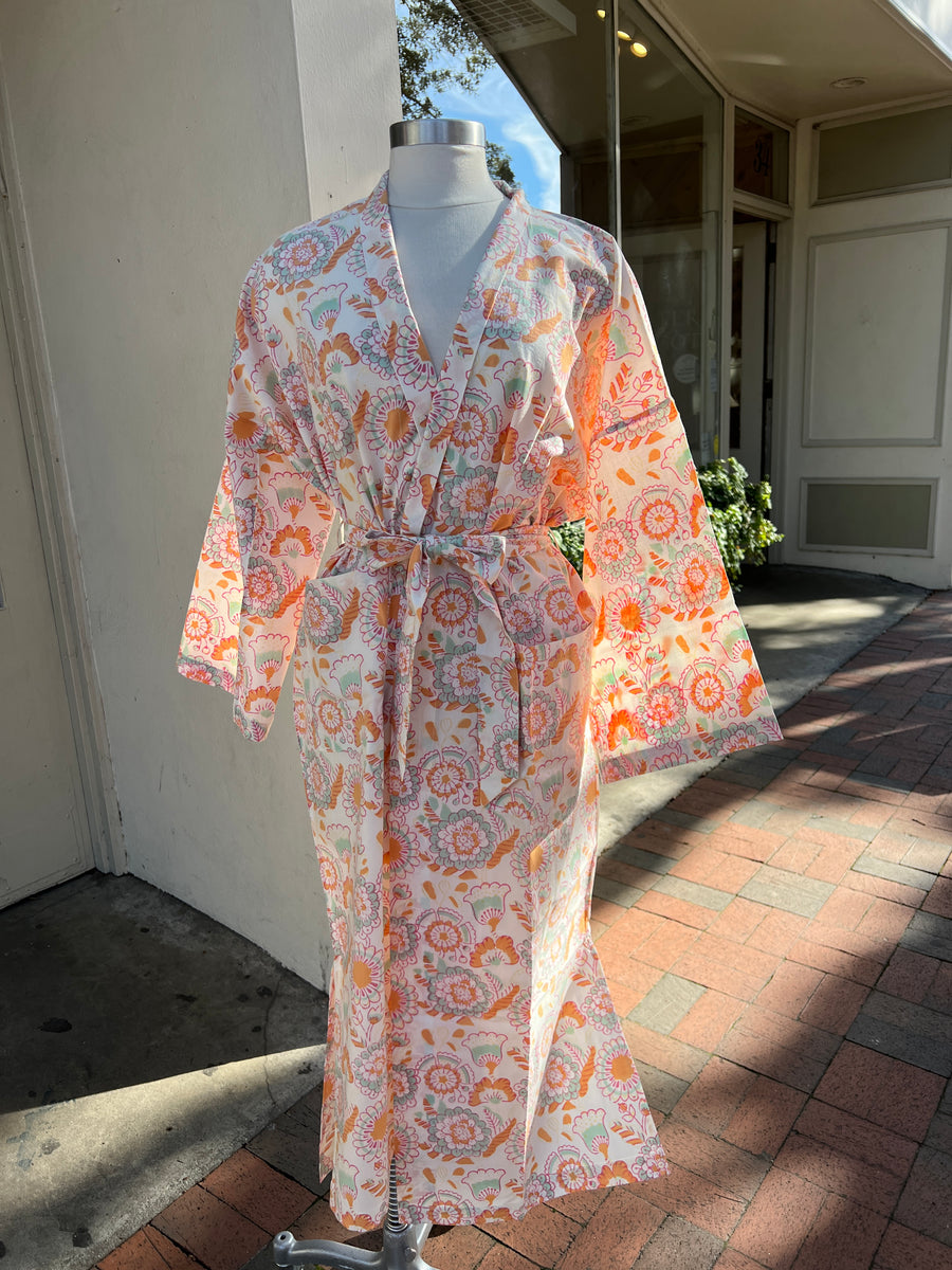 Tilly Floral Cotton Robe